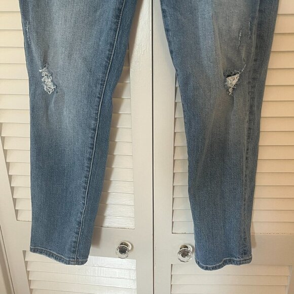 7 For All Mankind jeans 26 Josefina denim light wash distressed button fly - Picture 2 of 13